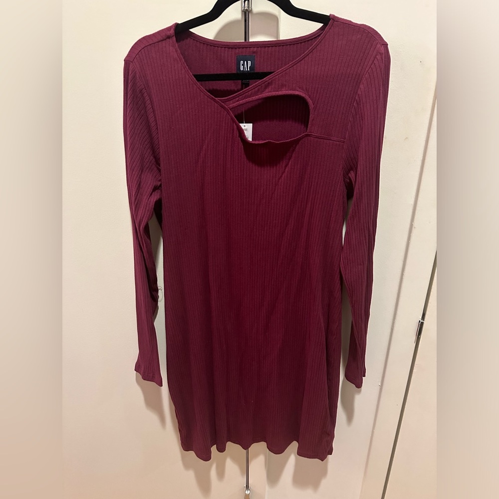 🆕 GAP Cutout Rib Mini Dress